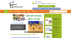 Desktop Screenshot of giantgymnastics.net