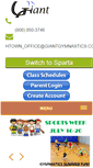 Mobile Screenshot of giantgymnastics.net