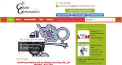Desktop Screenshot of giantgymnastics.com
