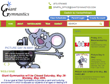 Tablet Screenshot of giantgymnastics.com